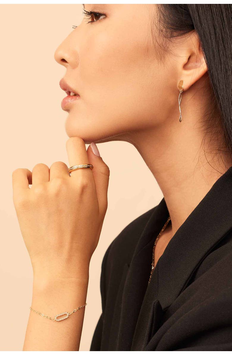 Oradina 14K Gold Always Ring, Alternate, color, Yellow & White Gold