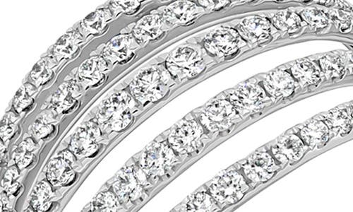Bony Levy Bardot Diamond Wide Ring In 18k White Gold