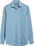 ZEGNA Denim Button-Up Shirt