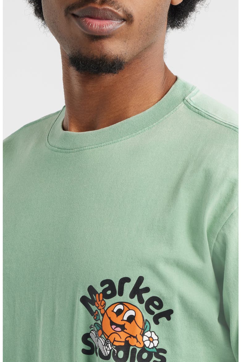 Chill in the Net Graphic T-Shirt, Alternate, color, GREEN