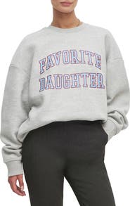 Favorite Daughter Collegiate Cotton Blend Sweatshirt