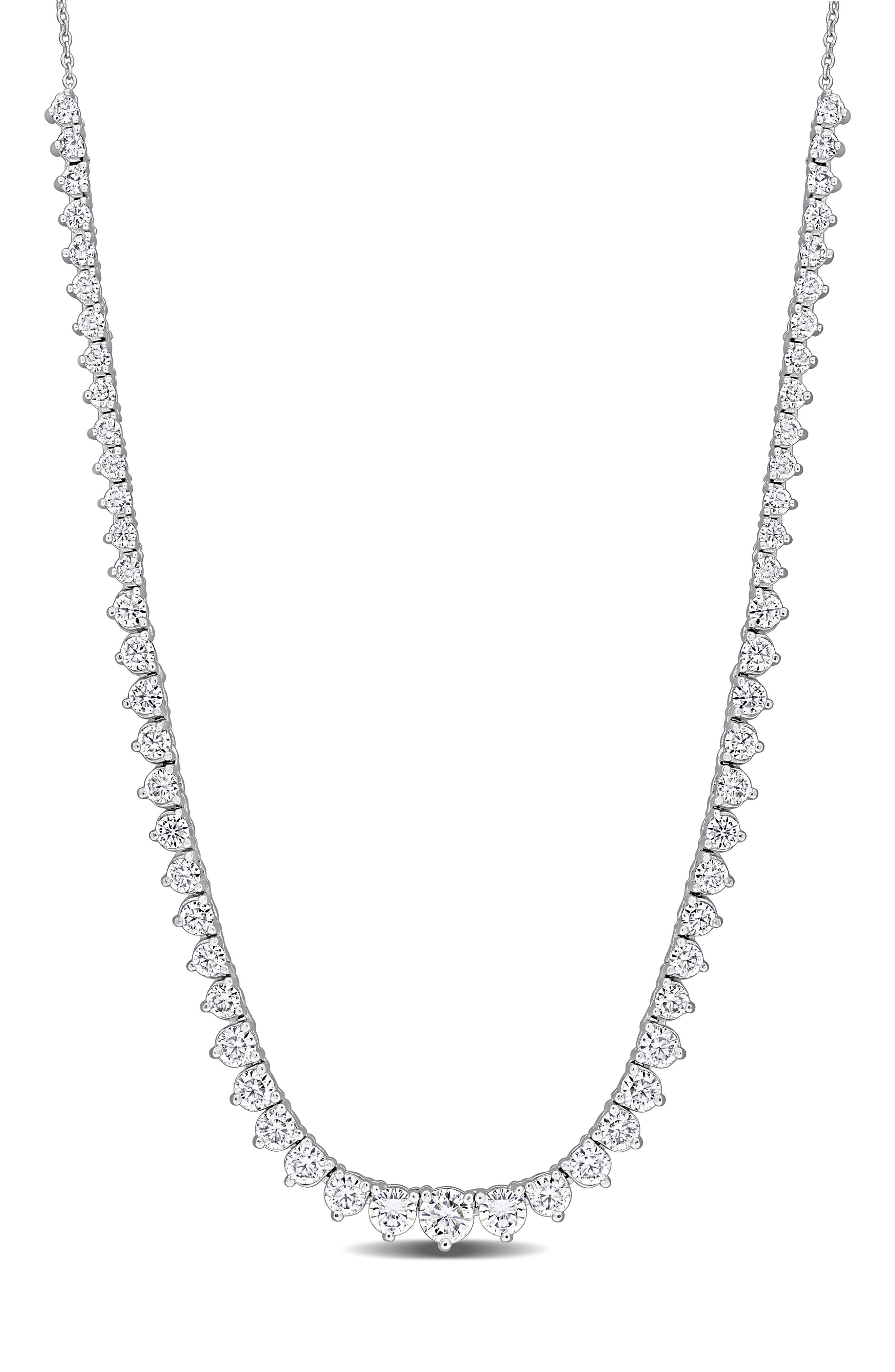 Moissanite Tennis Necklace