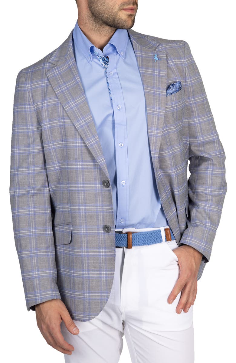 TailorByrd Heritage Plaid Windowpane Sport Coat, Alternate, color, 