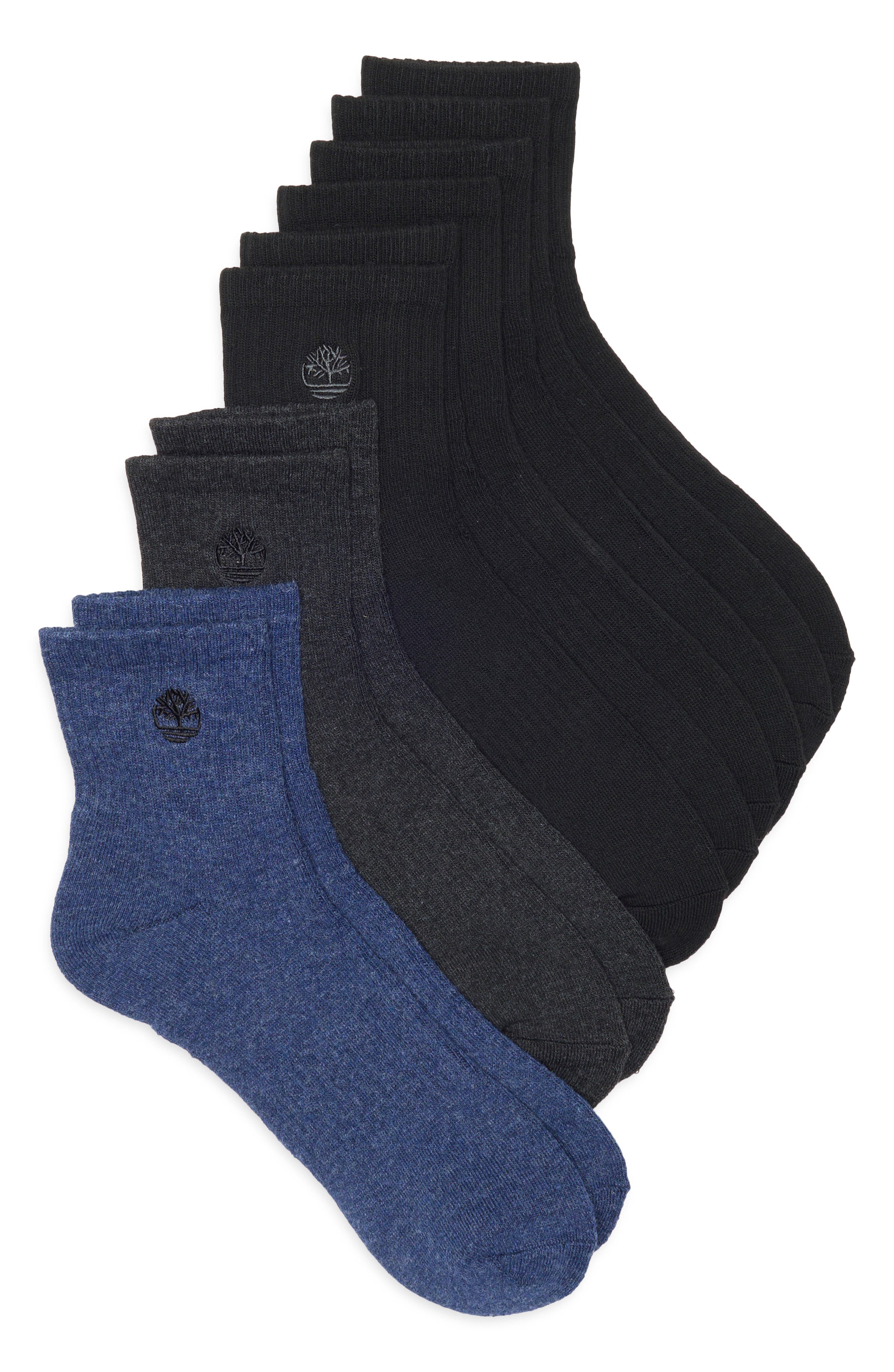 Timberland 5-Pack Cushion Quarter Length Socks