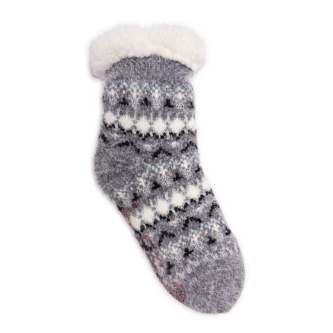 Women's 1 Pair Pack Tall Cabin Chenille Eyelash Knit Slipper Socks