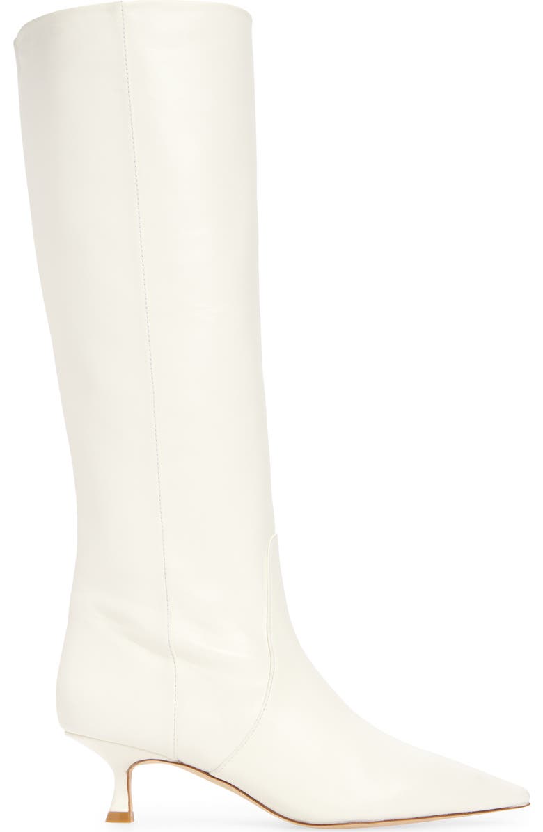 Stuart Weitzman Naomi 50 Boot, Alternate, color, Cream Lacquered Nappa