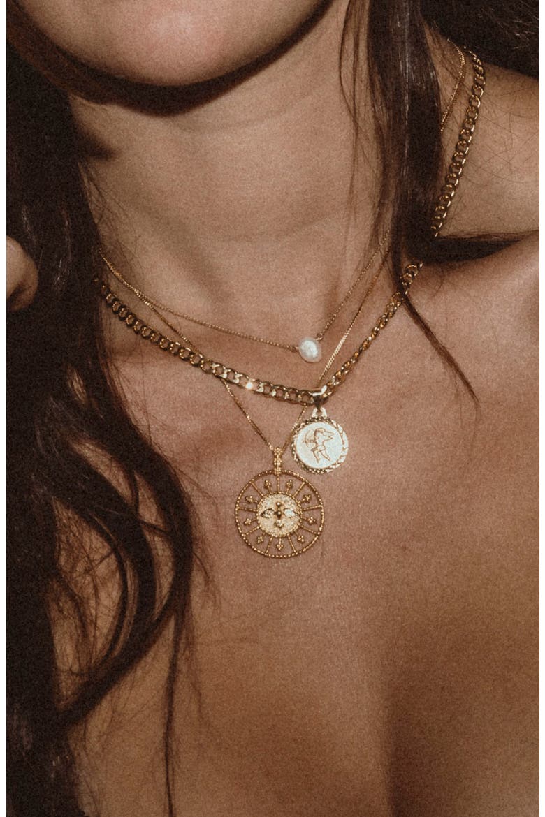 Keishi Pearl Drop Necklace, Alternate, color, GOLD