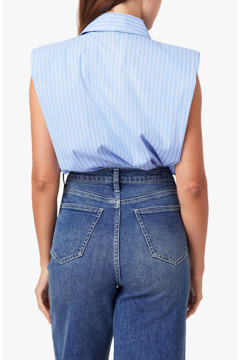 Shoulder Pad Sleeveless Shirt, Alternate, color, BLUE