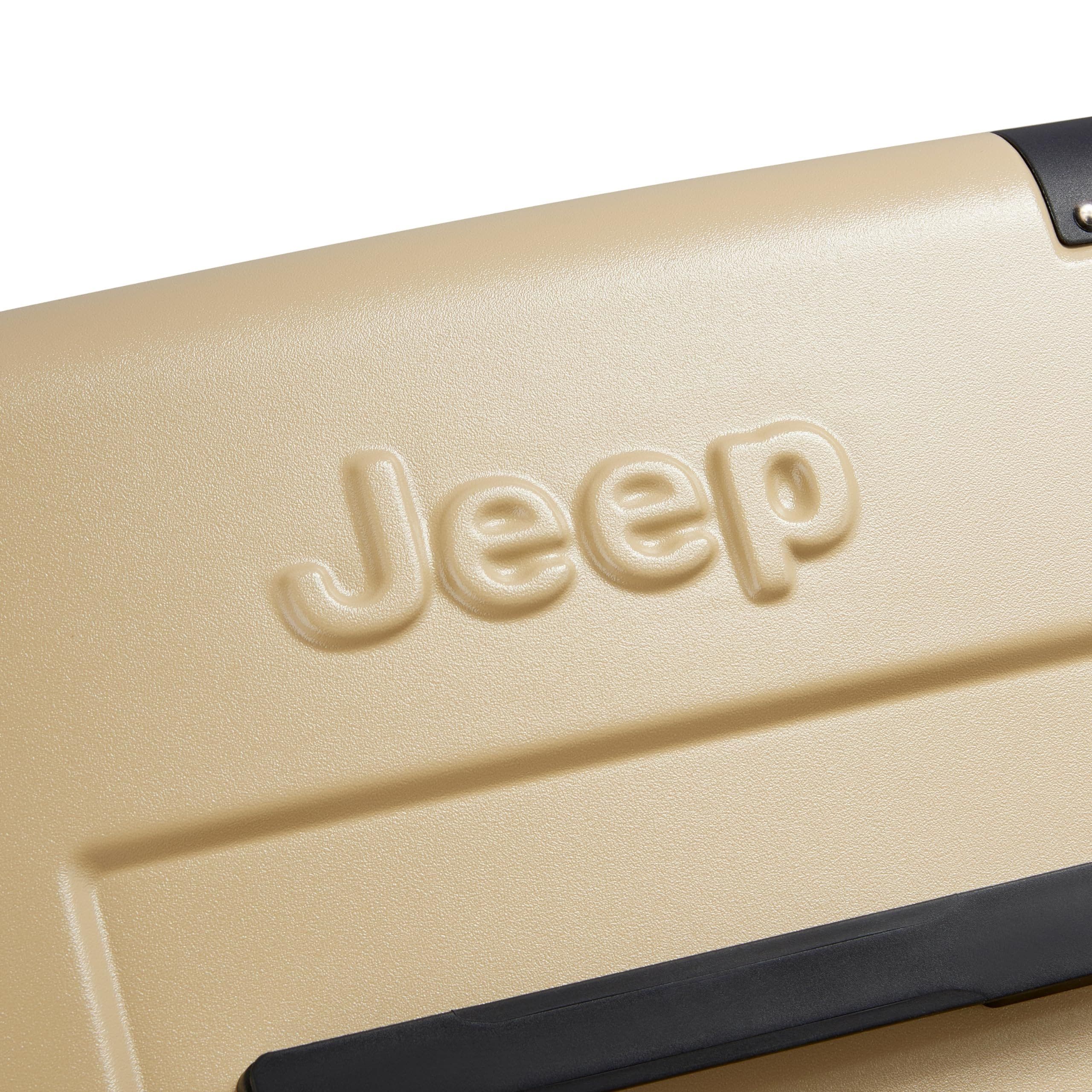 JEEP JH002B Checked-Large 29 Inch Hardside Expandable Luggage with Spinner Wheels, Alternate, color, Warm Sand