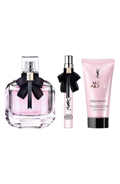 Saint Laurent Yves  Mon Paris Eau De Parfum Gift Set In Transparent