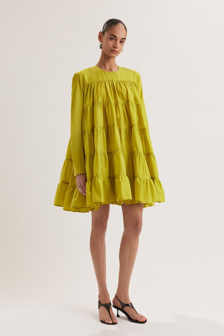 Soliman Dress, Main, color, Lime