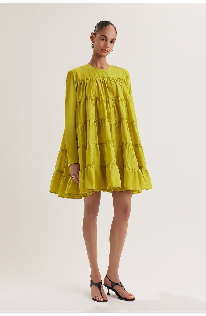Merlette Soliman Dress, Main, color, Lime