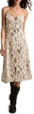Lucky Brand Simone Allover Print A-Line Dress
