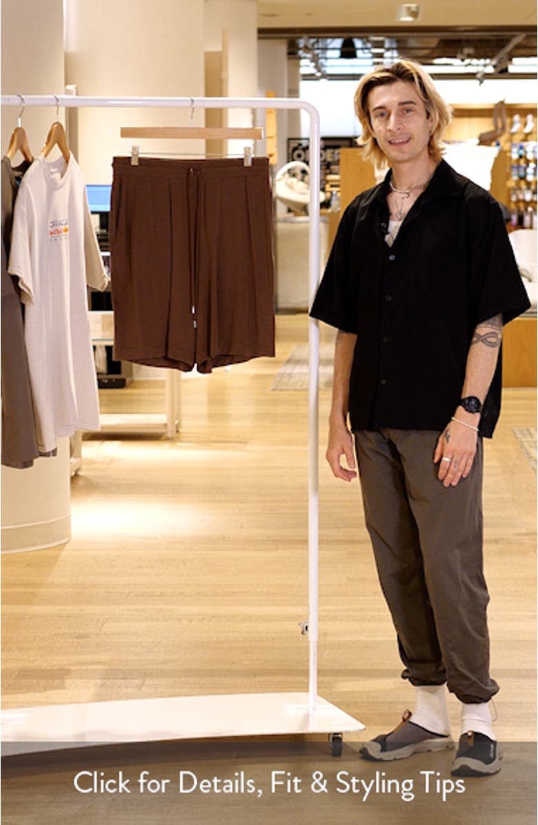 Stretch Modal & Silk Blend Pajama Shorts, sales video thumbnail