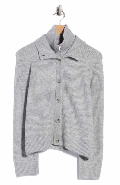 Zip & Button Cardigan