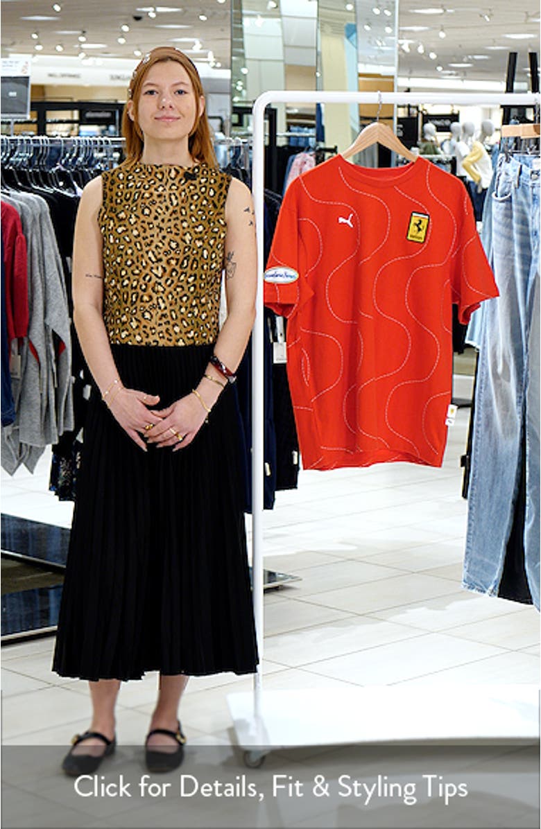 x Scuderia Ferrari Monza Cotton Graphic T-Shirt, sales video thumbnail