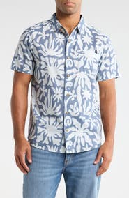 Roark Journey Floral Short Sleeve Button-Up Shirt