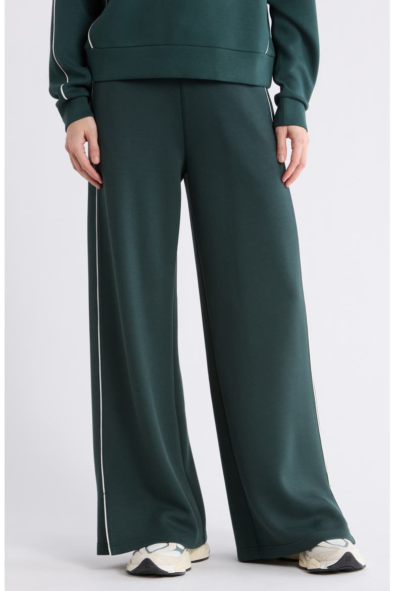 Whisper Knit Piped Pants, Main, color, GREEN TIMBER