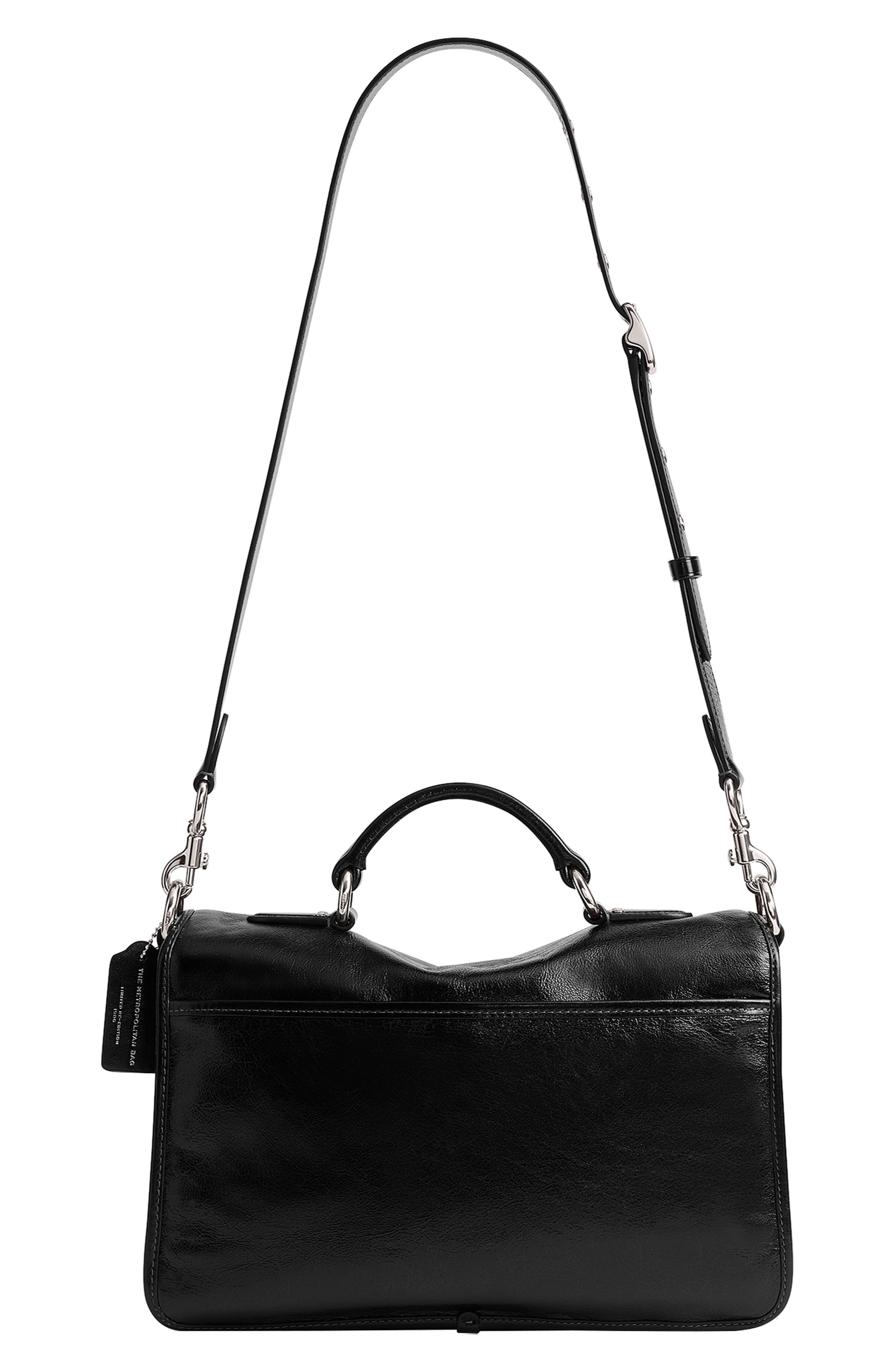 Metropolitan 31 Leather Bag, Alternate, color, LH/ BLACK