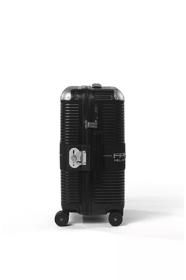 Bank Zip Deluxe Spinner 55S Suitcase, Alternate, color, Eclipse Black