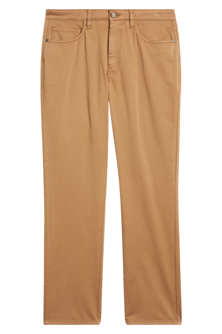 Straight Leg Stretch Pima Cotton Pants, Alternate, color, CAMEL