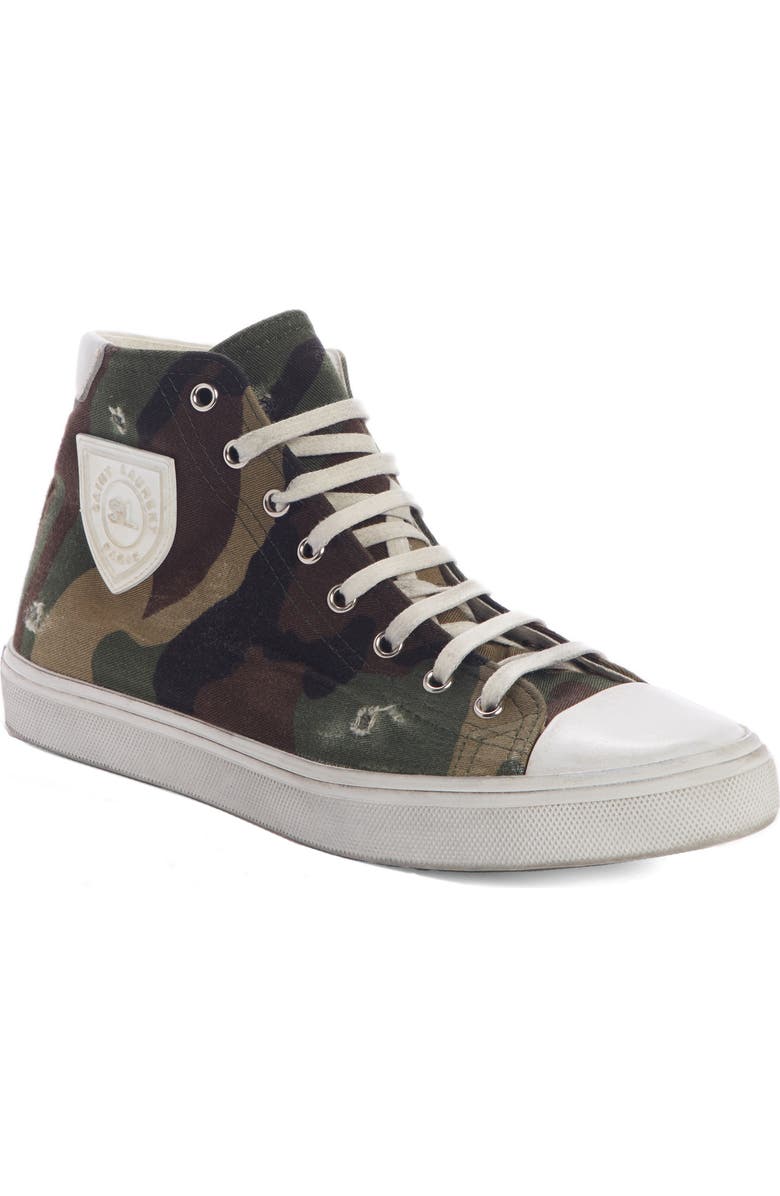 Saint Laurent Bedford Logo High Top Sneaker, Main, color,