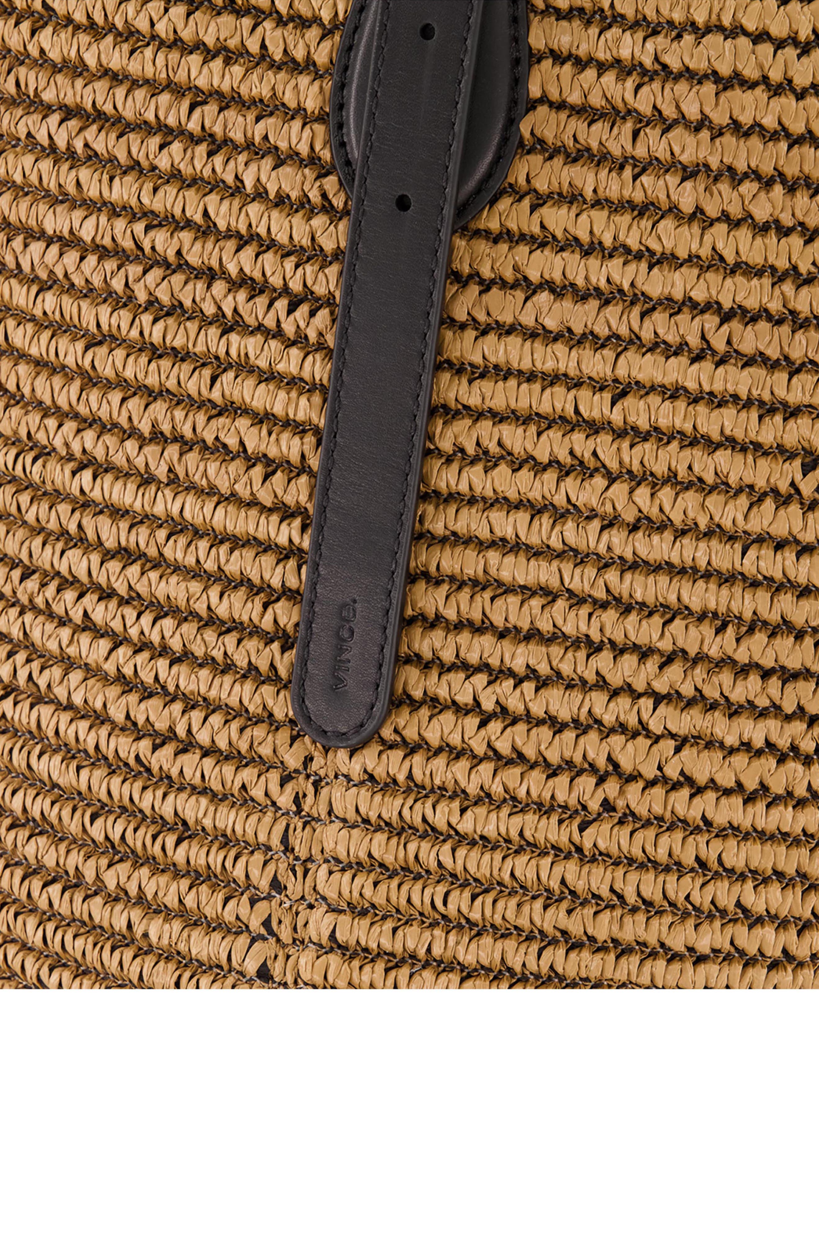 Medium Vivian Raffia Hobo Bag, Alternate, color, LATTE