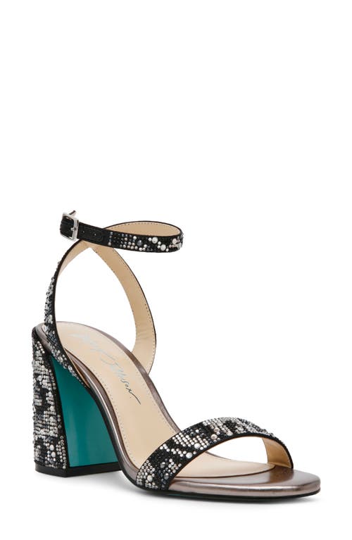 Betsey Johnson Jet Ankle Strap Sandal in Snake 