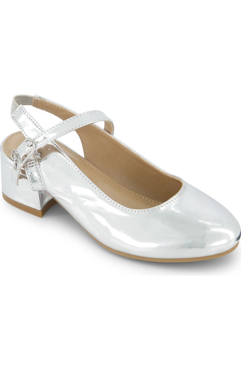 SAM & LIBBY Kids' Bianca Grace Mary Jane Dress Shoe, Main, color, Silver