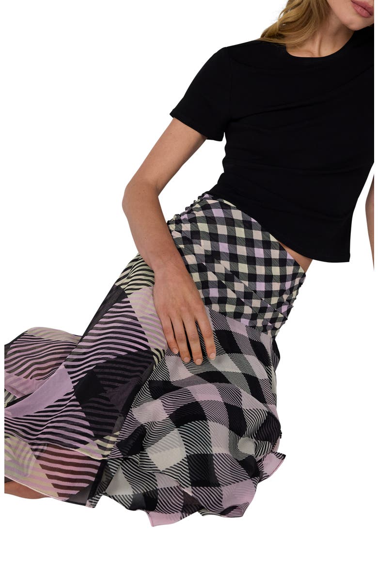 Margot Silk Handkerchief Hem Midi Skirt, Alternate, color, HIGHLAND