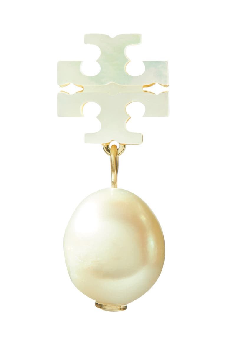 Moondance Mother of Pearl Drop Earrings, Alternate, color, TORY GOLD / MOTHER OF PEARL