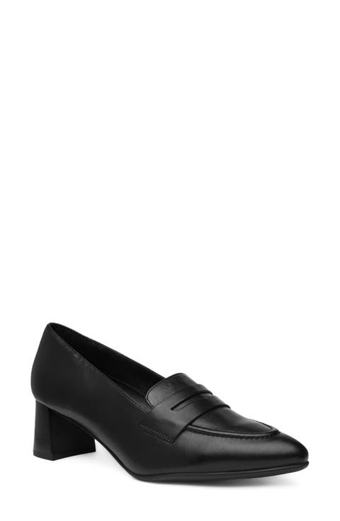 Ambrosia Pointed Toe Penny Loafer Pump