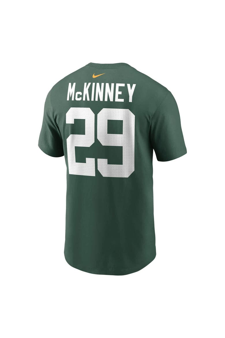 Men's Nike Xavier McKinney Green Green Bay Packers Name & Number T-Shirt, Alternate, color, Green