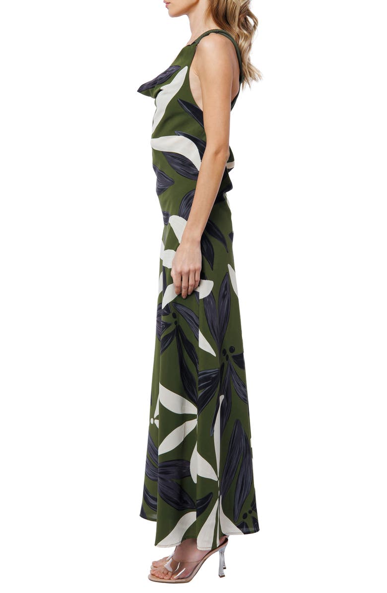 CIEBON Charrisse Abstract Floral Print Maxi Dress, Alternate, color, Green Multi