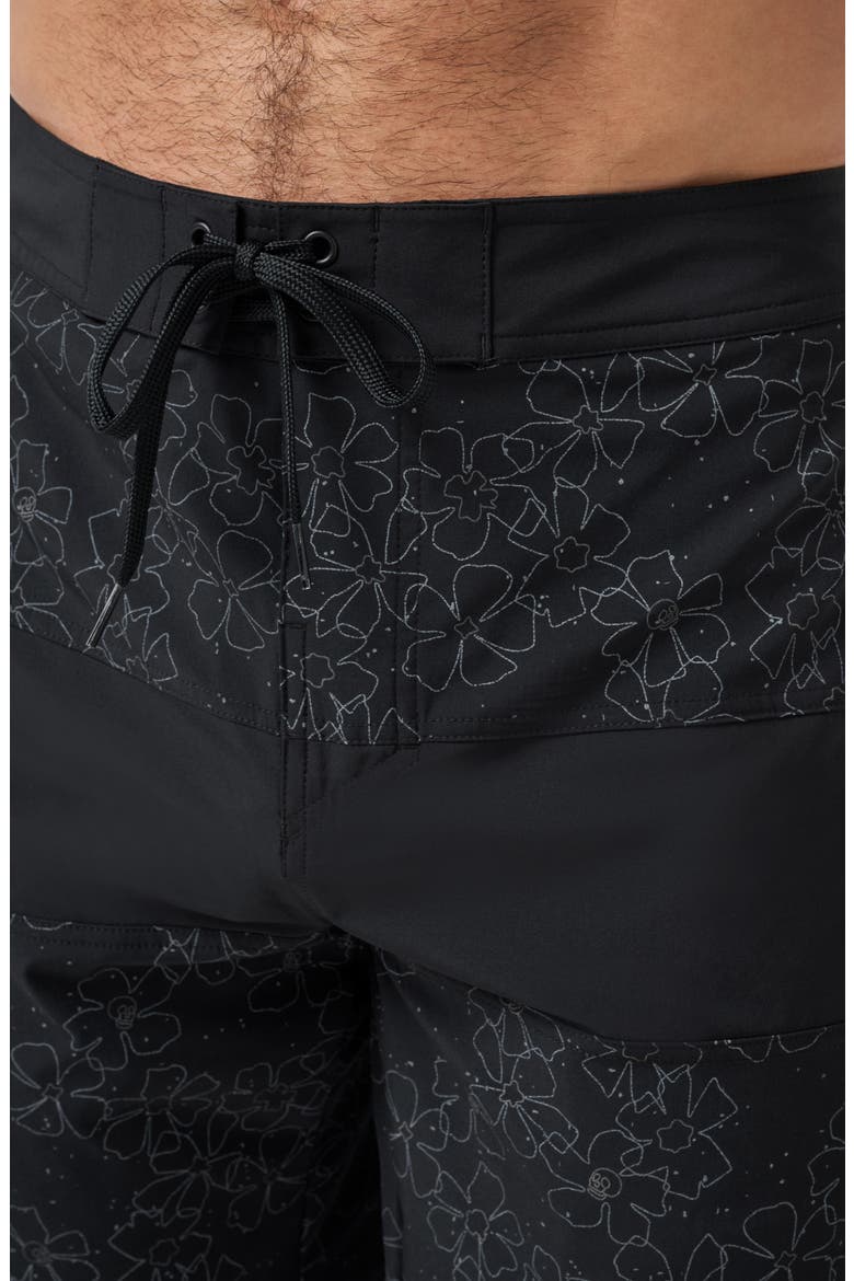 Just My Type Board Shorts, Alternate, color, BLACK