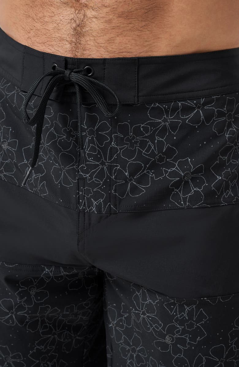 TravisMathew Just My Type Board Shorts, Alternate, color, Black