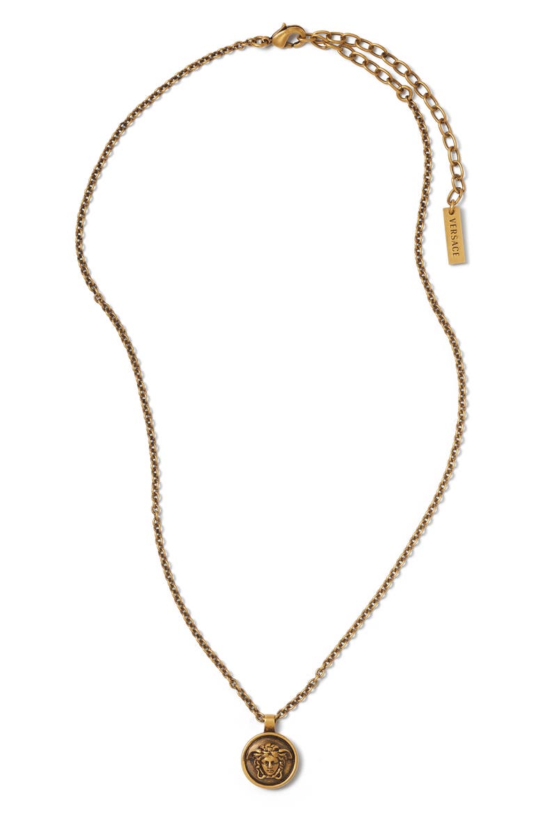 Men's Pendant Necklace, Main, color, GOLD