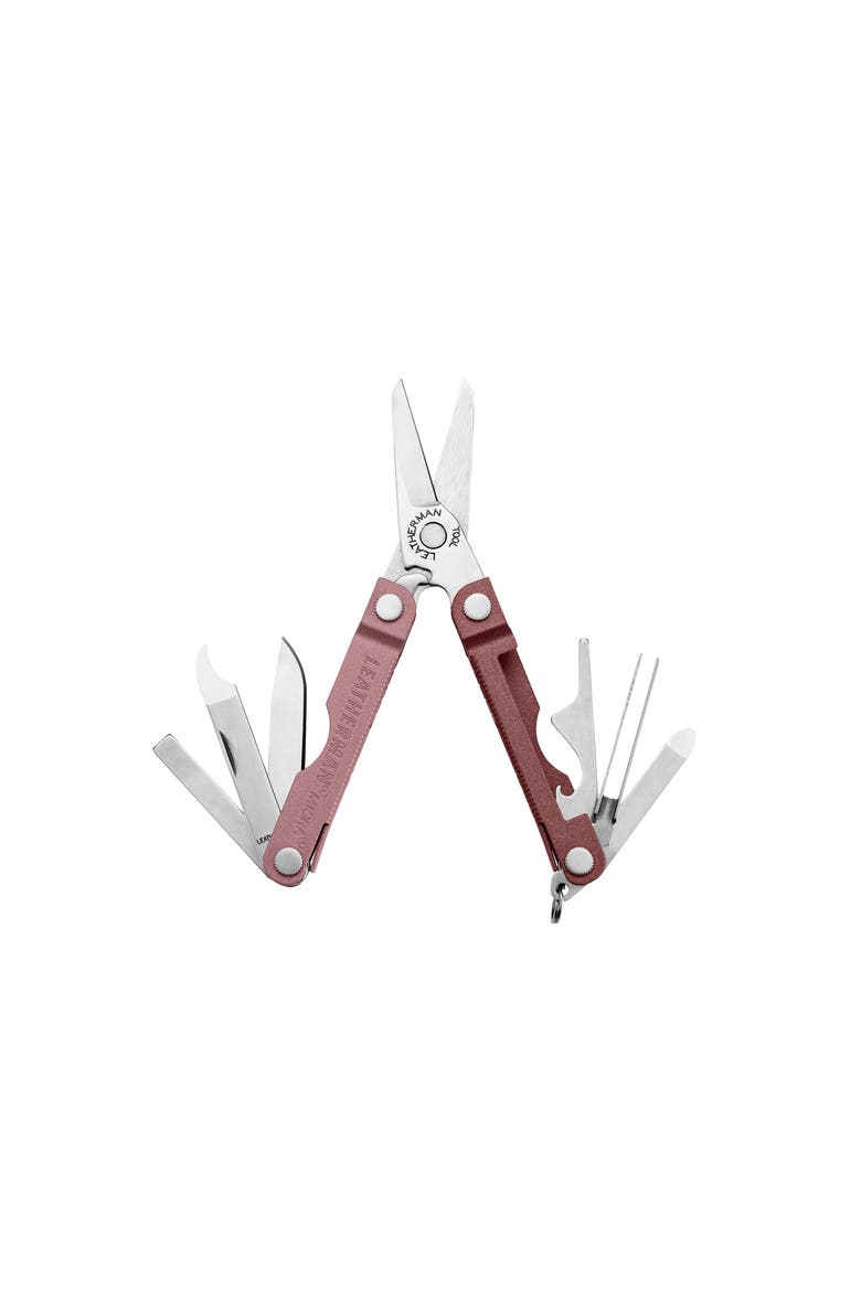 Micra, Keychain Multi-tool with Grooming Tools, Mini Pocketknife for Everyday Carry (EDC), Hobbies & Outdoors, Built in the USA, Main, color, Heathered Blush