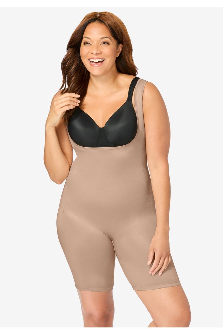 Power Shaper Firm Control Wear Your Own Bra Body Shaper, Alternate, color, BLACK