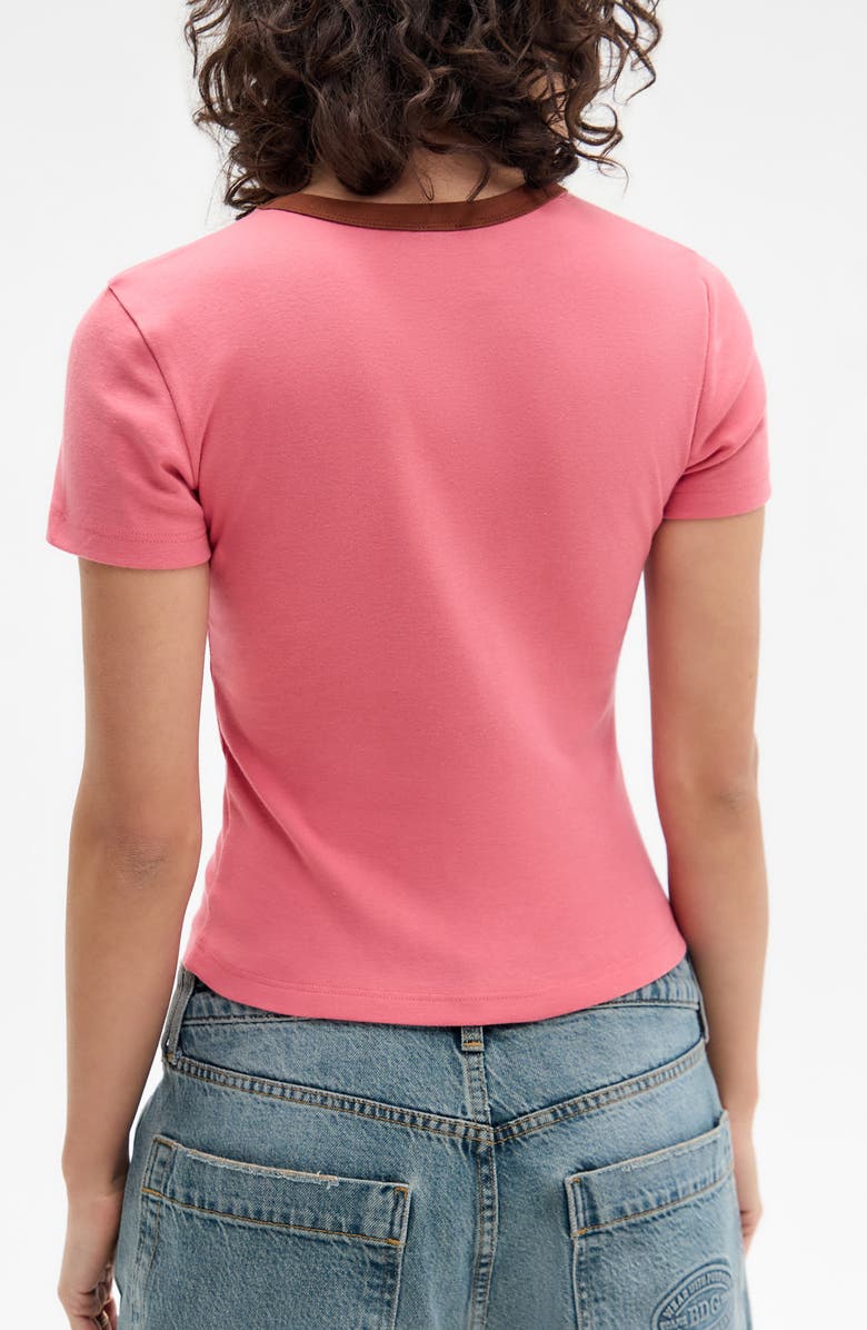 BDG Urban Outfitters Cherry Pop Graphic Baby Tee, Alternate, color, Pink