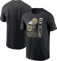 Nike Men's Nike Black New Orleans Saints Lockup Essential T-Shirt
