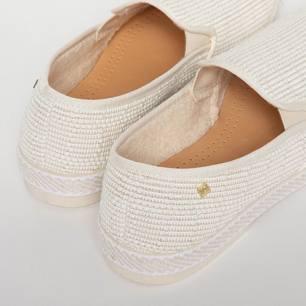 Classic Textured Raffia Slip-On Loafer, Alternate, color, Ivory