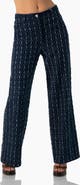 IVONNE Wide Leg Burned-Out Jeans