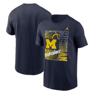 Nike Men's Nike Navy Michigan Wolverines Basketball Refresh T-Shirt