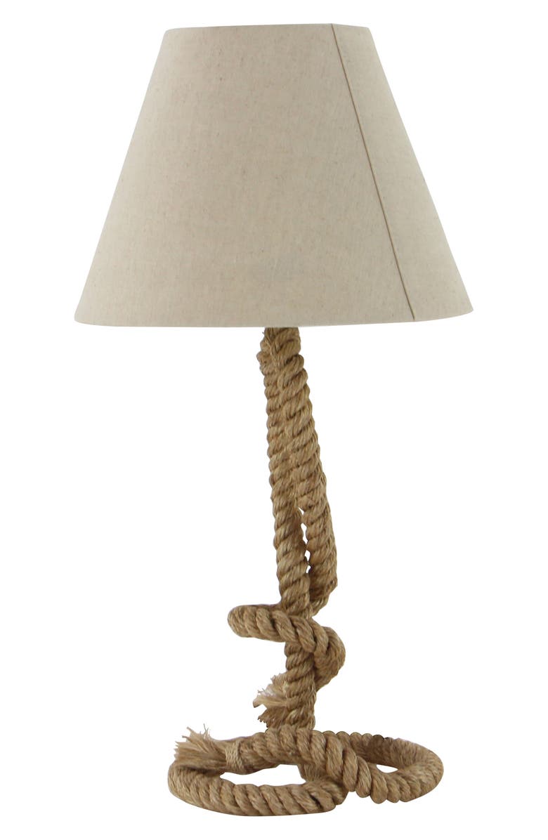 SONOMA SAGE HOME Brown Jute Rustic Table Lamp, Alternate, color, 