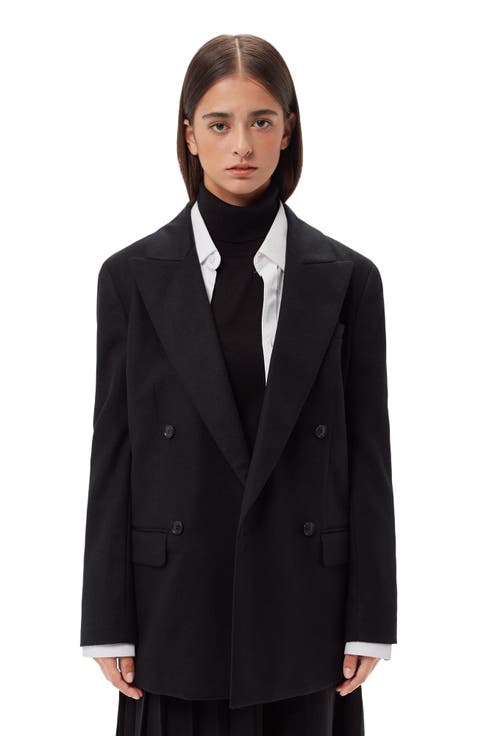 Double-Breasted Cashmere Blazer
