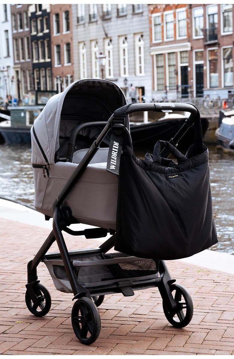 WILDRIDE Mom Diaper Bag, Alternate, color, Black