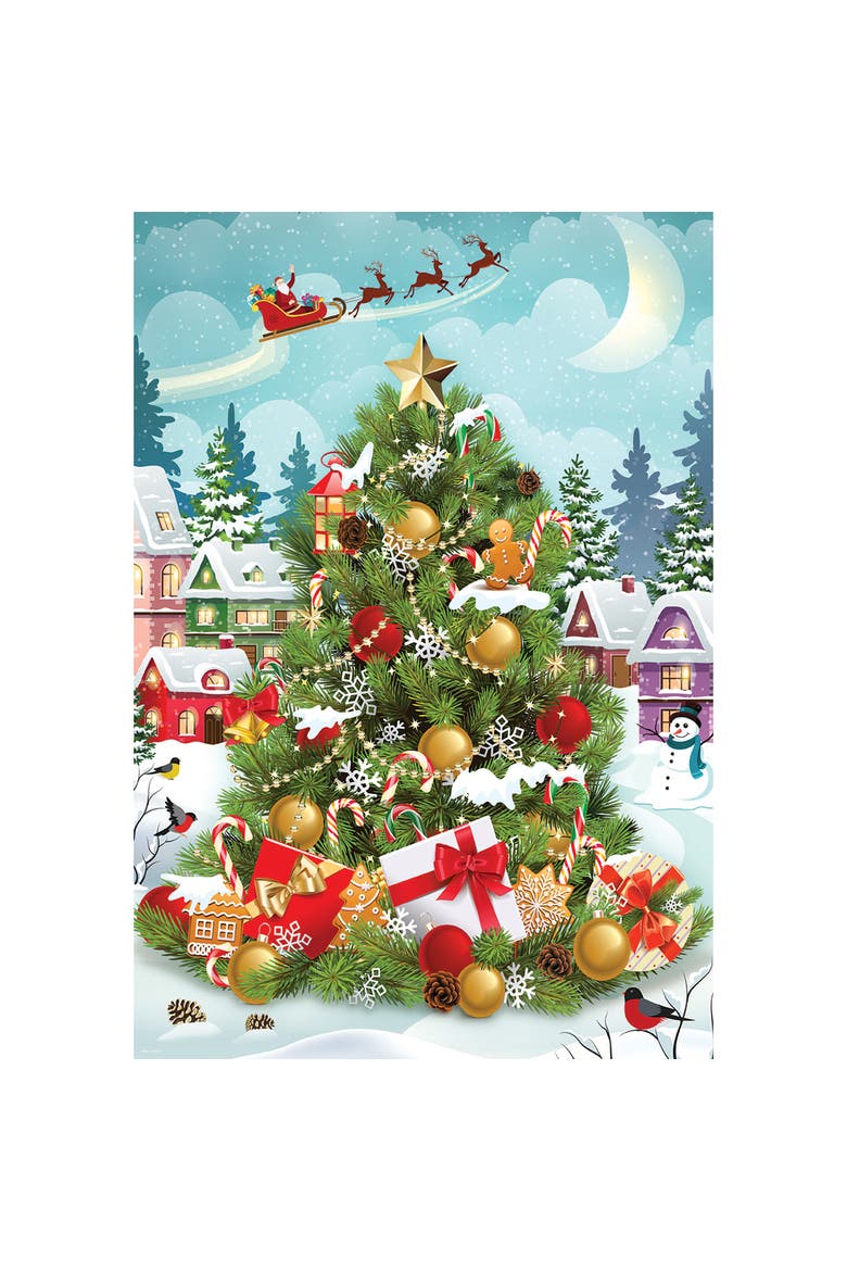 Puzzle Tin Christmas Tree 550 Piece Jigsaw, Alternate, color, Multicolored