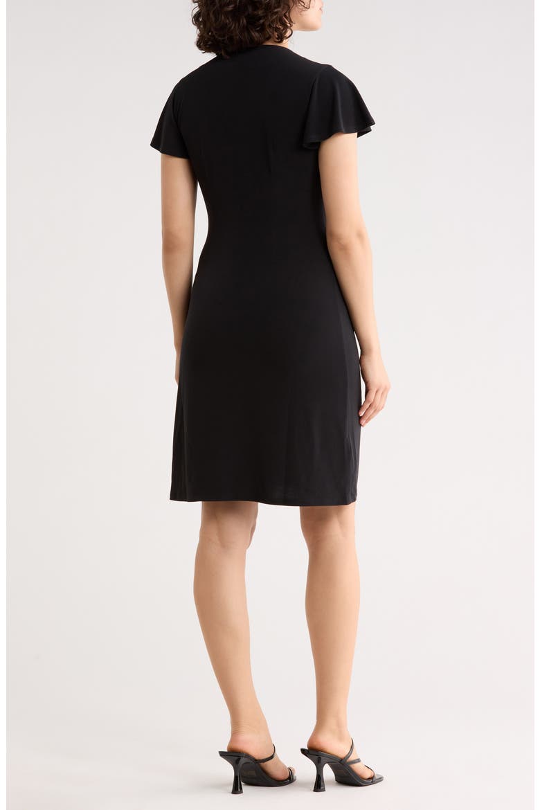 Clara Short Sleeve Dress, Alternate, color, BLACK
