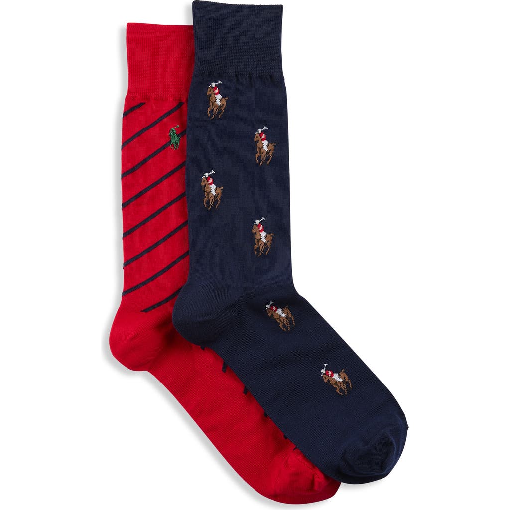 Polo Ralph Lauren 2-pk Mini Pony Socks in Dk Navy  product